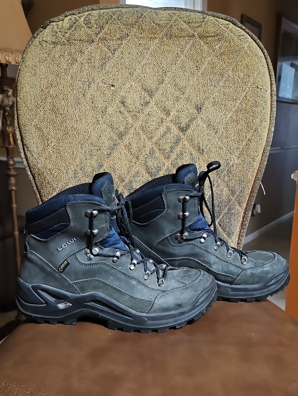 Lowa Renegade GTX Mid Lace Up Sport Hiking Trail Boots Shoes Gore-Tex Leather